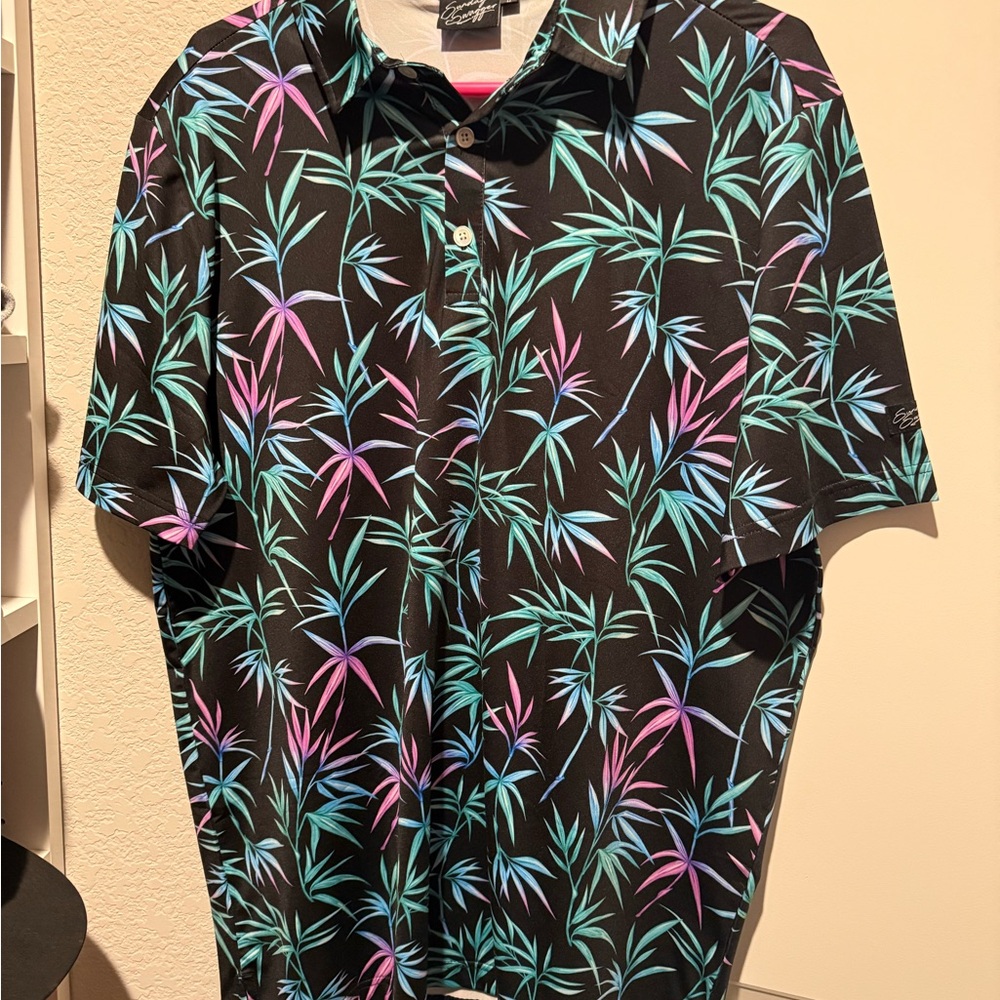 Sunday Swagger Golf Polo - Tropical Theme
